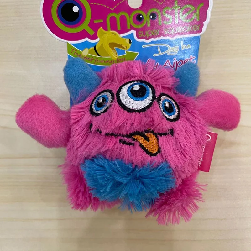 Игрушка для собаки в форме Q MONSTER флис скрипучая жевательная игрушка чистки зубов