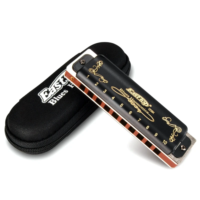

Гармоника Easttop с 10 отверстиями 20 тонов 008K блюз, Высококачественная гармоника для взрослых, профессиональный плеер, для начинающих и студент...