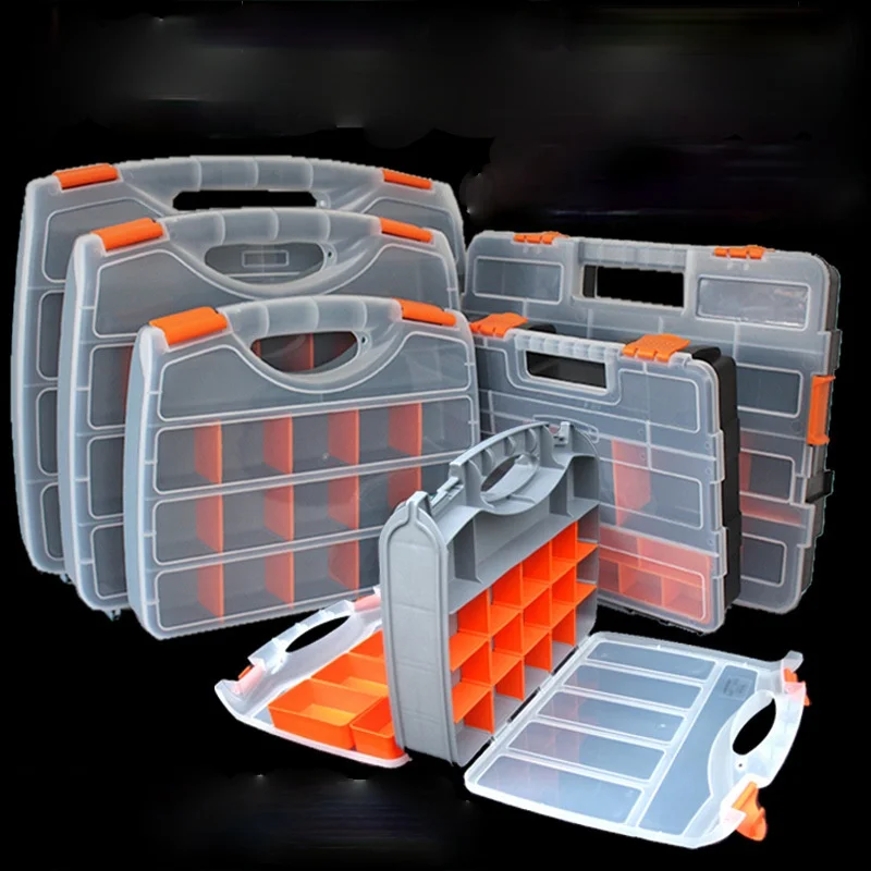 

Professional Suitcase Tool Box Grid Organizer Portable Empty Tool Box Water Proof Caixa De Ferramentas Tools Packaging EI50GH