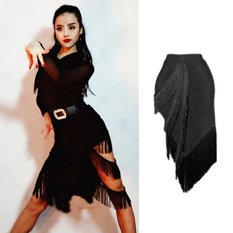 Юбка для латиноамериканских танцев женские костюмы бальных Одежда выступлений