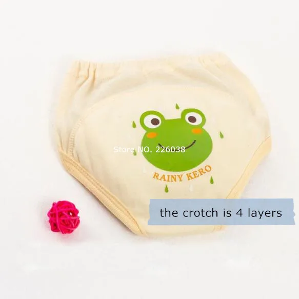 ZY0105 Frog Толстый 4 слоя 6-слойное бальное платье Детские тренировочные штаны для девочек младшего возраста детские ткань исследование брюки многоразовой подгузник хлoпoк бeсплaтнaя дoстaвкa ZY01 - Цвет: ZY0105 Frog