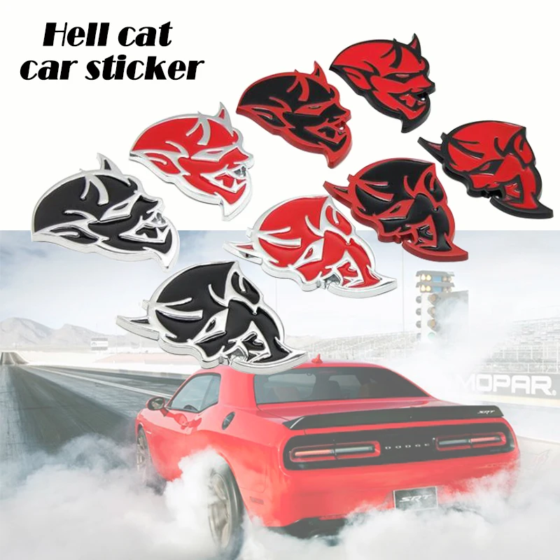 Металлический 3D значок автомобиля наклейки Стайлинг для Dodge Challenger SRT Demon SRT8 RC Hellcat