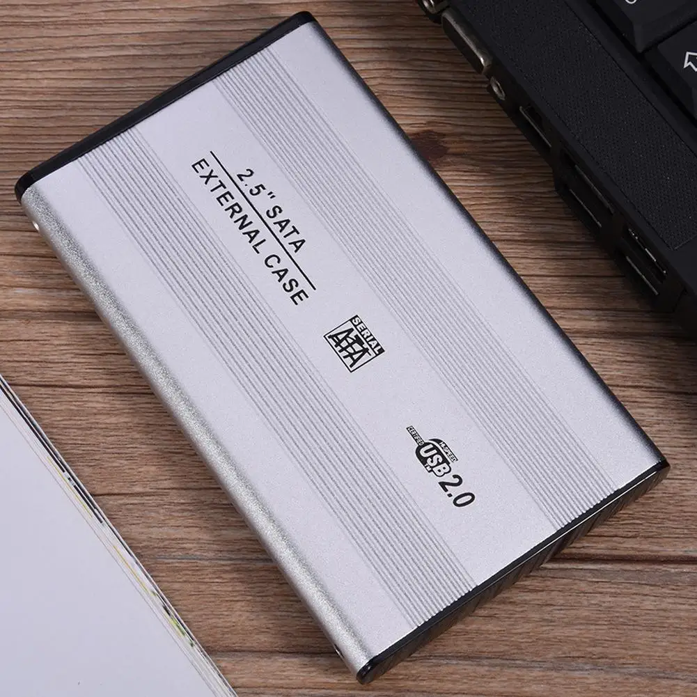 Алюминиевый Чехол для жесткого диска 2 5 дюйма HD HDD USB2.0 SATA Caddy Windows XP / Vista Win7 Win8 Win10 Mac