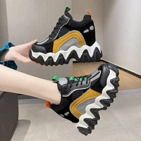 women wedges sneakers 2020 autumn ulzzang fashion platform vulcanized shoes chunky 8cm high heels casual shoes woman trainers