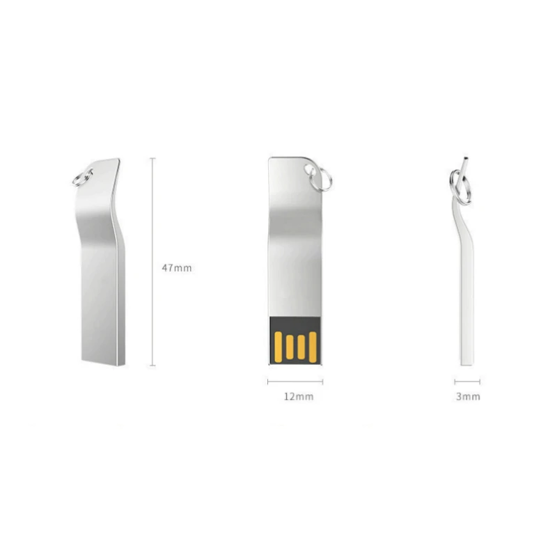 Металлический USB-флеш-накопитель USB 3 0 (более 10 шт. бесплатного логотипа) 64 ГБ 32 16 8