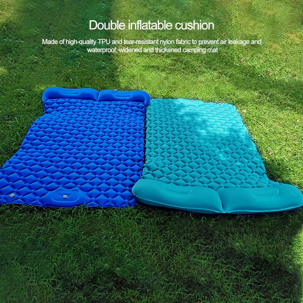 

195x119cm Outdoor Air Cushion Bed Self-Iating Camping Sleeping Folding Mat Camping Iatable Mattress Travel Sleeping Pad