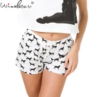 Шорты женские с принтом собаки, из эластичного хлопка, B6701