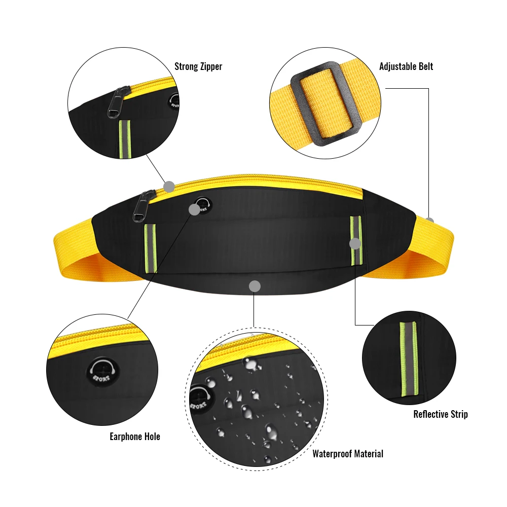 Поясная Сумка Buylor для бега Спортивная поясная сумка Женская Светоотражающая