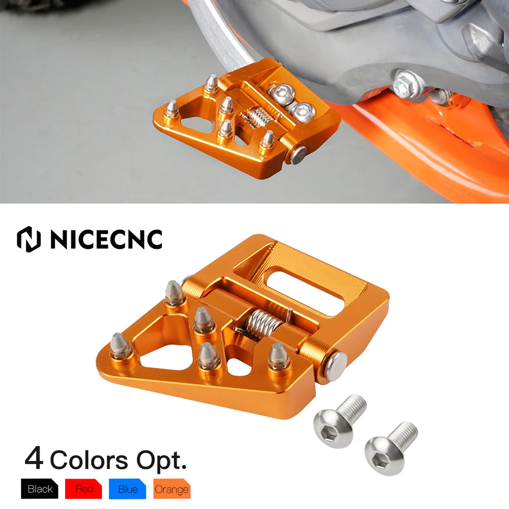 

NICECNC для KTM 125 200 250 300 350 400 450 500 XC XCF XCW SX SXF EXC EXCF TPi 6D 17-22 задняя Складная Тормозная педаль, Ступенчатая наконечник