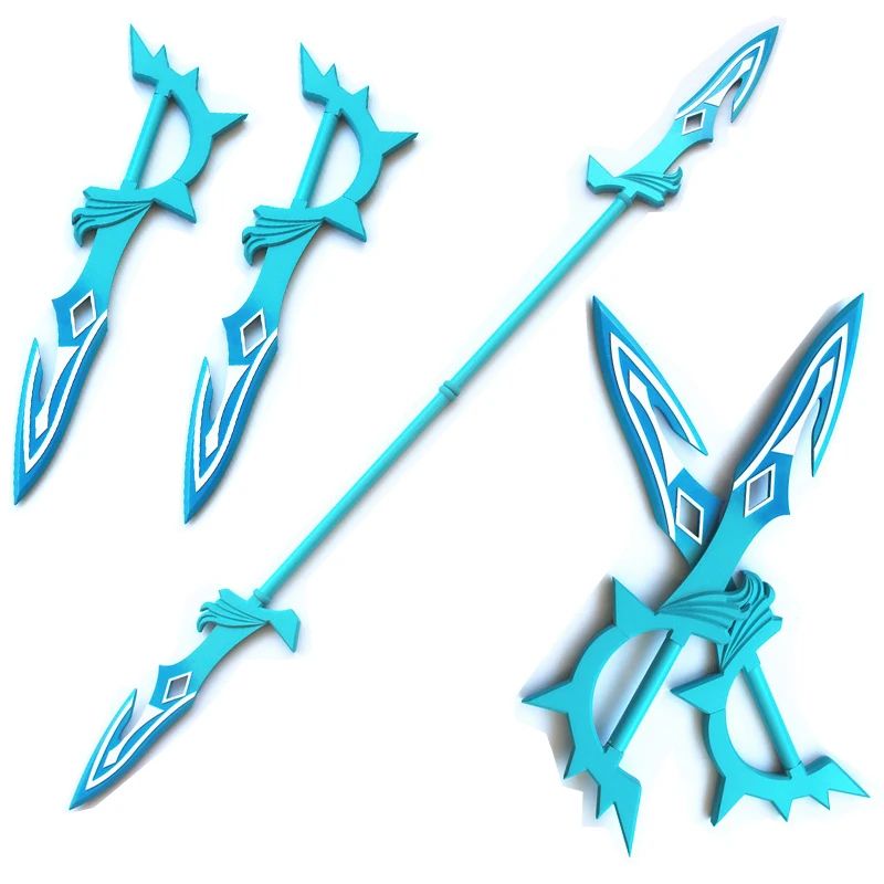 

Game Genshin Impact Tartaglia Ajax Cosplay Prop Sword Spear 2 Forms Cosplay Weapon Party Halloween Cosplay Accessories Headwear