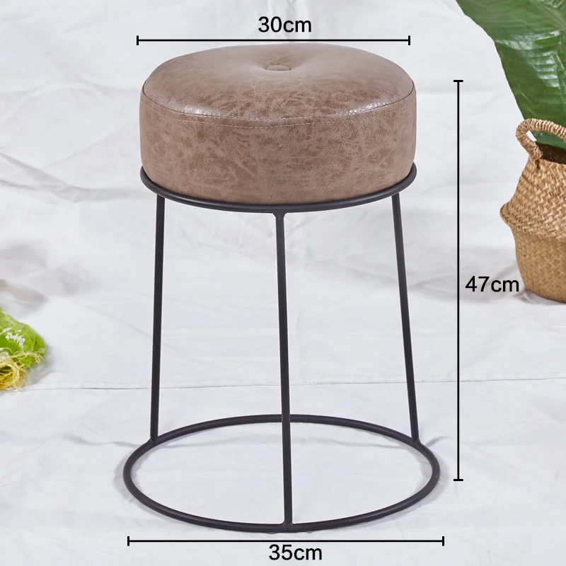 Милый бытовой стул для детей красочный полиуретановый круглые металлические