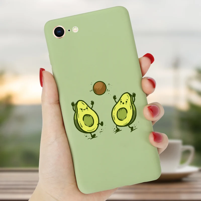 

Avocado Phone Case For iPhone X S XR MAX Candy Soft Silicone TPU back Cover For iPhone 12 11 Pro Max mini 7 6 6S 8 Plus SE 2020