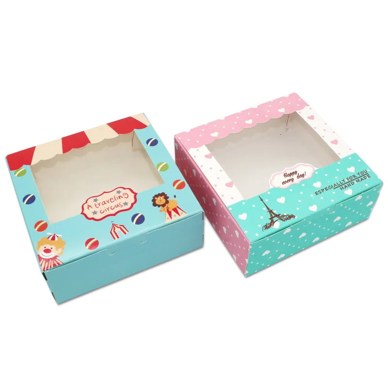 100 шт. бумажная коробка окно Свадебная вечеринка подарки для детей на день