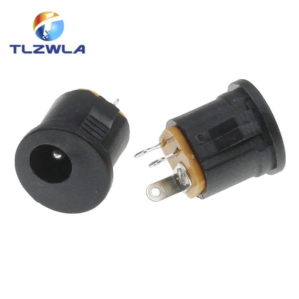 

10PCS DC022 DC-022K 5.5*2.1 / 5.5 x 2.1mm DC Power Socket/ DC Connector Panel Mounting DC-022 With Card slots
