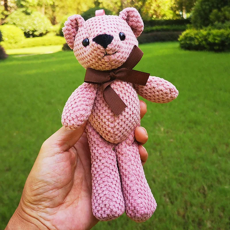 

20CM Teddy Bear Stuffed Plush Toys Cute Dress Rabbit Pendant Dolls Gifts Birthday Wedding Party Decoration Kids Girlfriend