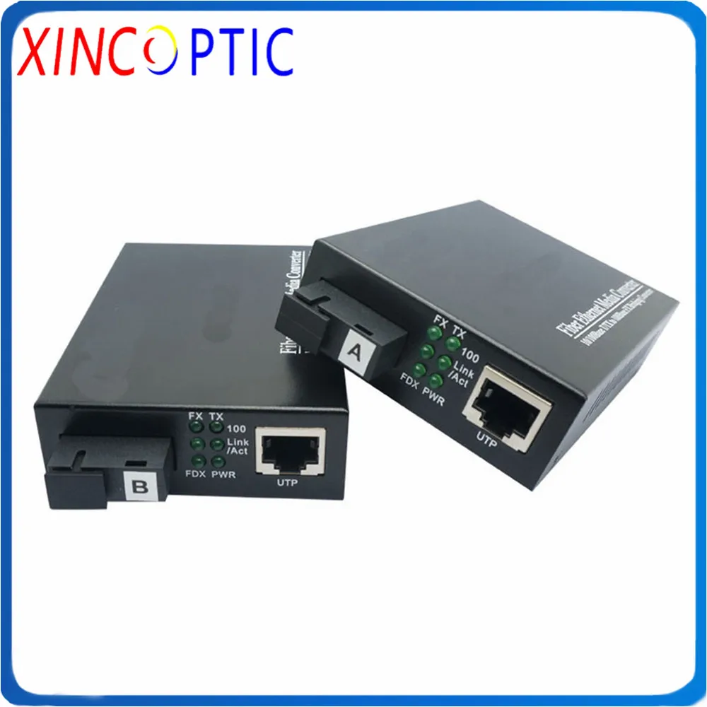 25 км 10/100 м волоконно оптический медиаконвертер одномодовый SC 100M WDM BIDI 1310/1550nm