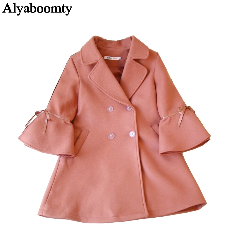 Корейский стиль осень зима женское элегантное пальто белый розовый кирпичный