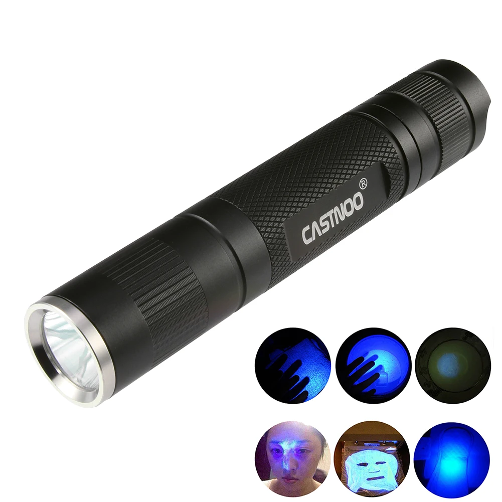 УФ ультрафиолетовый светодиодный светильник-вспышка черный светильник 365 нм