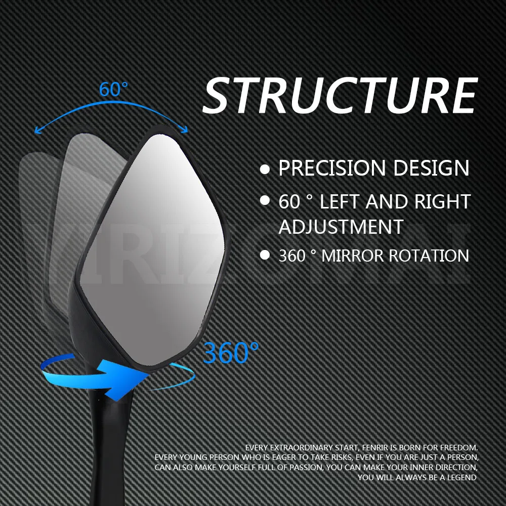Складные боковые зеркала для мотоцикла заднего вида слепых зон крышка Yamaha YZF R3 R25
