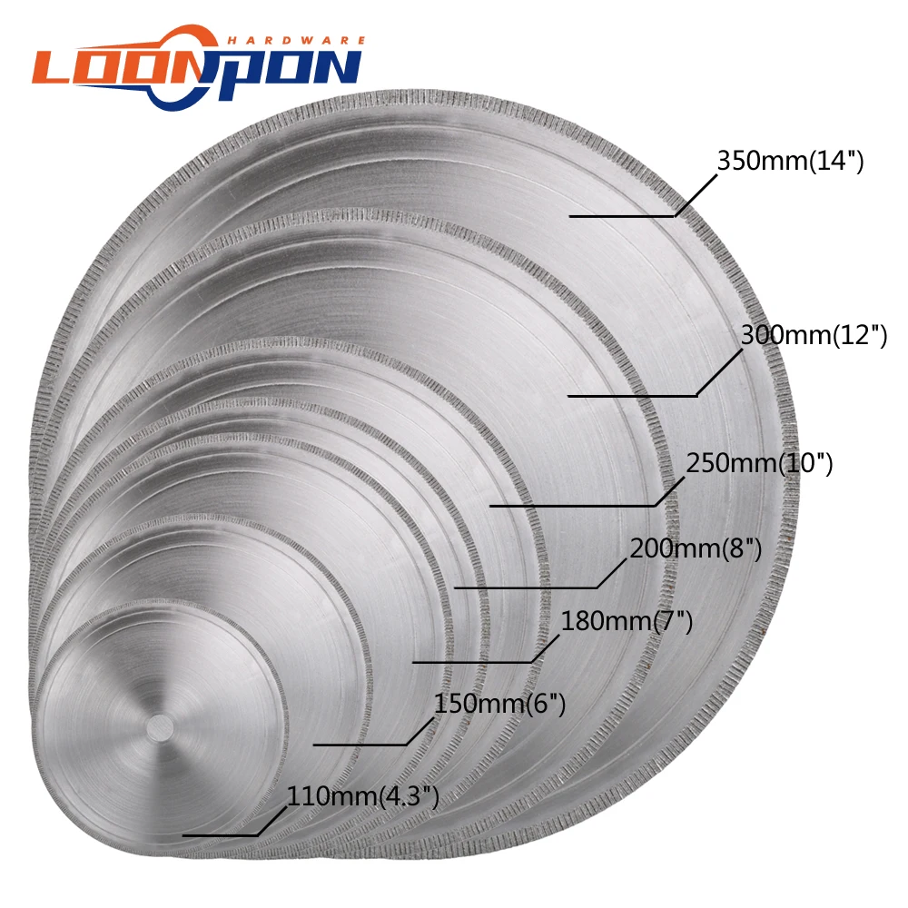 

6/7/8/10/12/14" Ultra-thin Diamond Circular Saw Blade Cutting Arbor Disc Cut Jade Discs for Agate Gems Stone Slits 1Pc