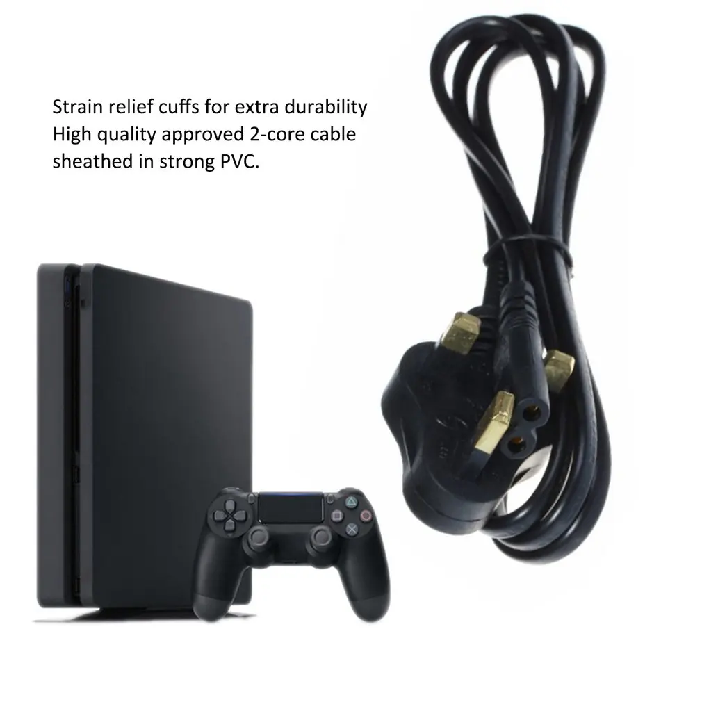 Кабель питания US/EU/UK/AU plus 1 5 м для PS2/PS3 Slim/PS4/PS4 Slim/Xbox/стандартный шнур fire cow |