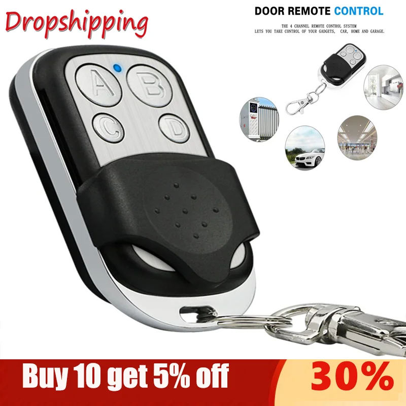 

Blue Light 433.92MHZ Copy Remote Controller Metal Clone Remotes Auto Copy Duplicator For Gadgets Car Home Garage door
