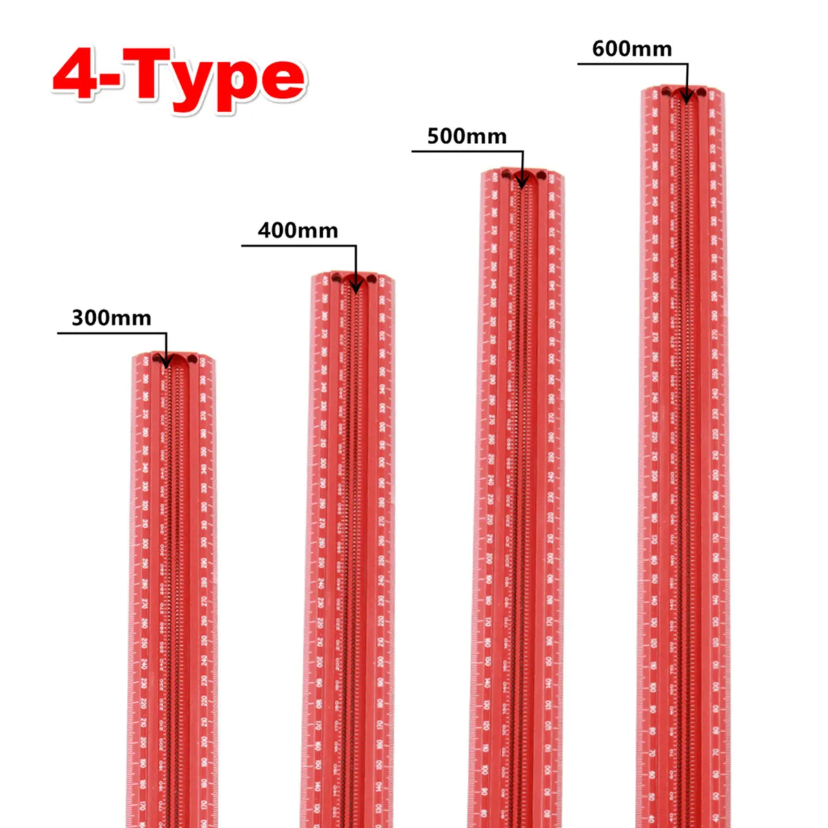

300/400/500/600mm Woodworking Line Scribe T-type Ruler 1mm Hole Crossed Ruler Aluminum Alloy Marking Gauge DIY Measuring Tools