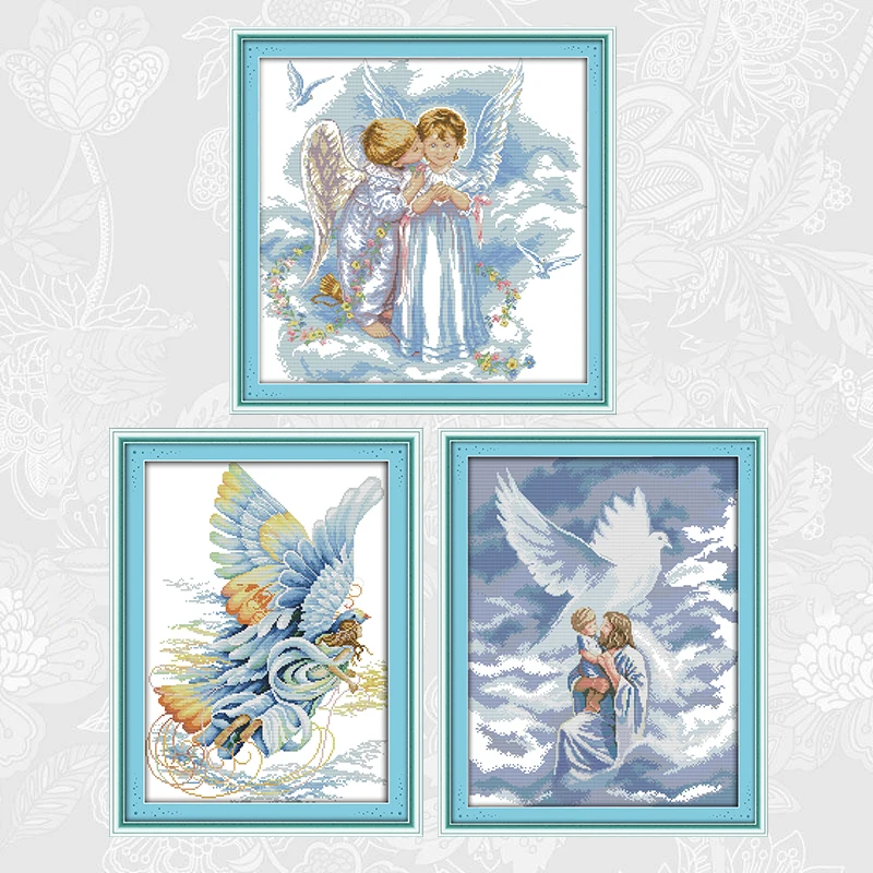 Набор для рукоделия с принтами Angel Series набор DMC Счетный крест вышивка рукоделие