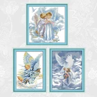 Набор для рукоделия с принтами Angel Series, набор для рукоделия, DMC, Счетный крест, вышивка, рукоделие, домашний декор