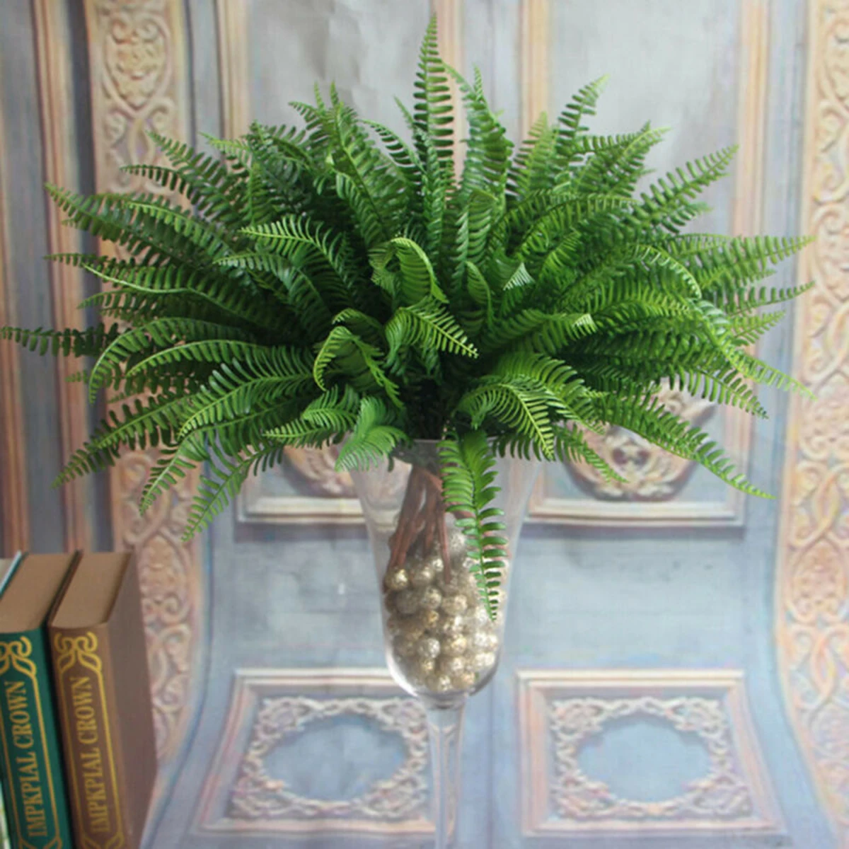

4PCS 40cm Artificial Persian Fern Leaf Water Grass Indoor And Outdoor Decoration Lysimachia Fern Floral Decor