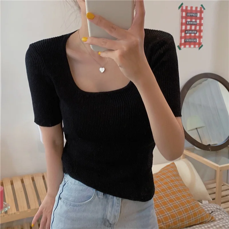 

High quality Cotton T-shirt Fox Print Casual t shirt Women Shirt Short Sleeve one