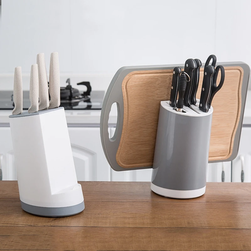 

Multifunction Kitchen Knife Holder Household Shelving Knife Inserted Storage Holder Cutting Board Stand for Kitchen Knives