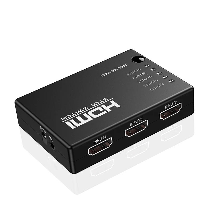 5 входов 1 выход HDMI переключатель для DVD HDTV Xbox PS3 PS4 мини Коммутатор 1080P