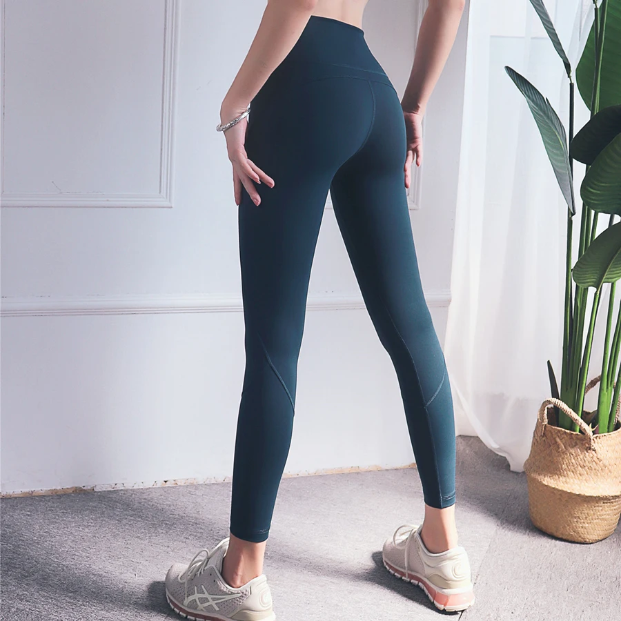 PS новые эластичные бесшовные Леггинсы для йоги соединенный пуш ап бега
