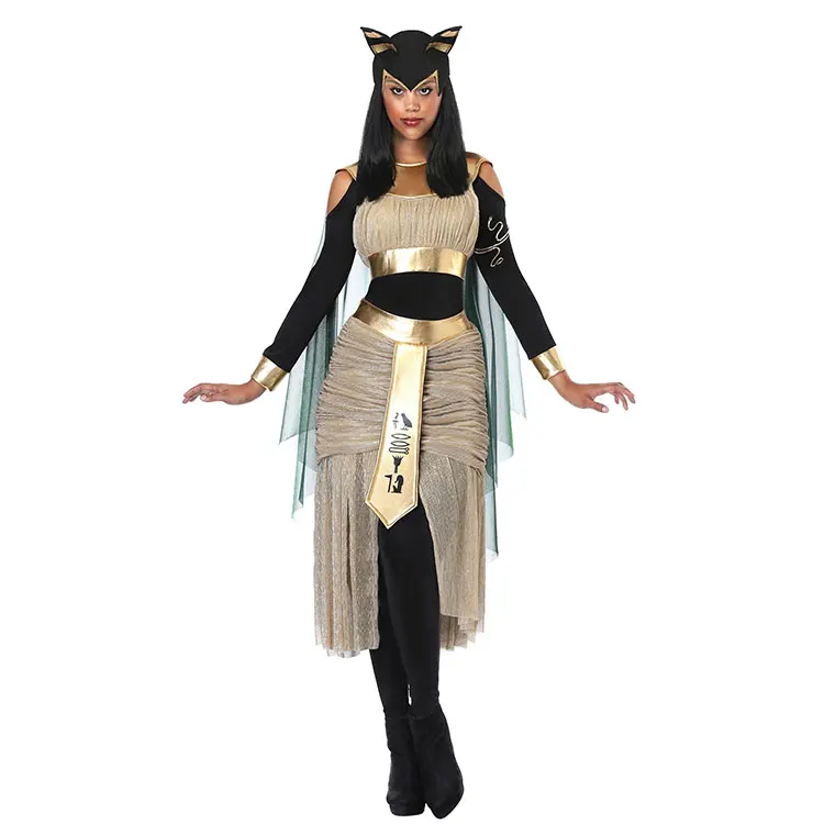 Женский костюм для косплея Bast Bastet Костюм Богини войны Анубис ролевых игр |