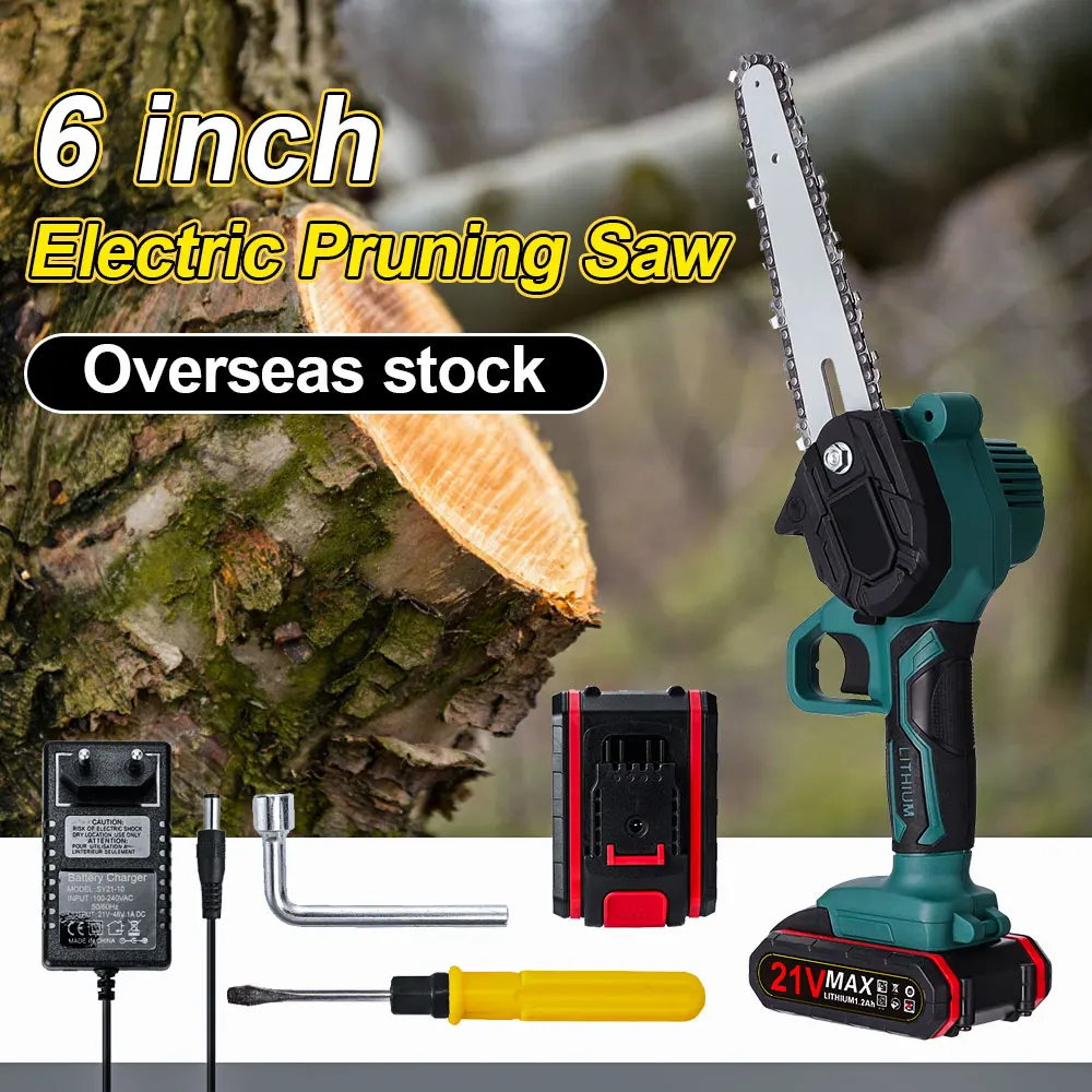 Электрическая пила для обрезки цепной пилы мини 6 дюймов садовый инструмент