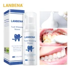 LANBENA, новая версия, отбеливающий мусс, зубная паста, гигиена полости рта, удаление пятен, зубной налёт, чистящий инструмент для зубов