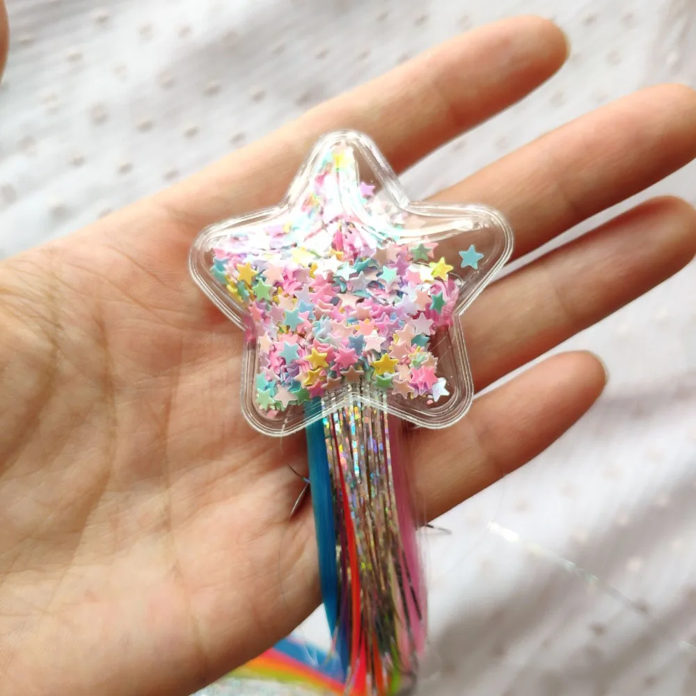 Новые милые Мультяшные зажимы для волос с зыбучим песком девочек заколки