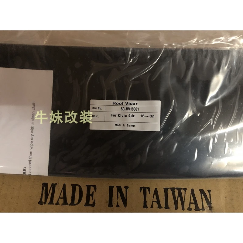 

for Honda Civic 2016-2018 Model Roof Spoiler High Quality PMMA Material Car Rear Spoiler Civic Roof Spoiler