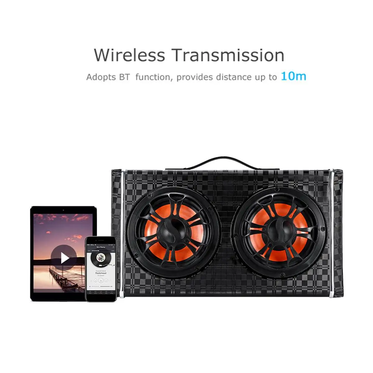 6 дюймов DC 12 В/24 В беспроводной bluetooth автомобильный стерео усилитель сабвуфер динамик AC 100-240 в домашний аудио FM радио плеер динамик s
