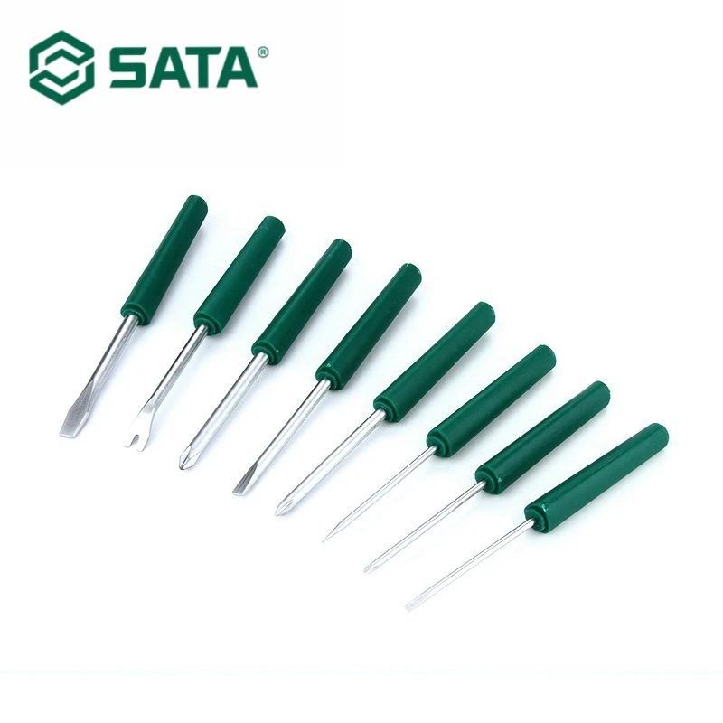 SATA 9 шт. многофункциональная отвертка водительский инструмент Прецизионная отвертка Набор розеток домашний ремонт ручная отвертка DY06102
