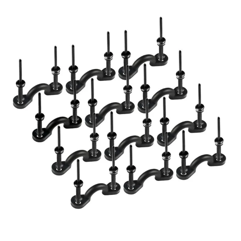 _ Пряжка типа C пряжка Hunchback металлическая со всеми черными заклепками|Гребные