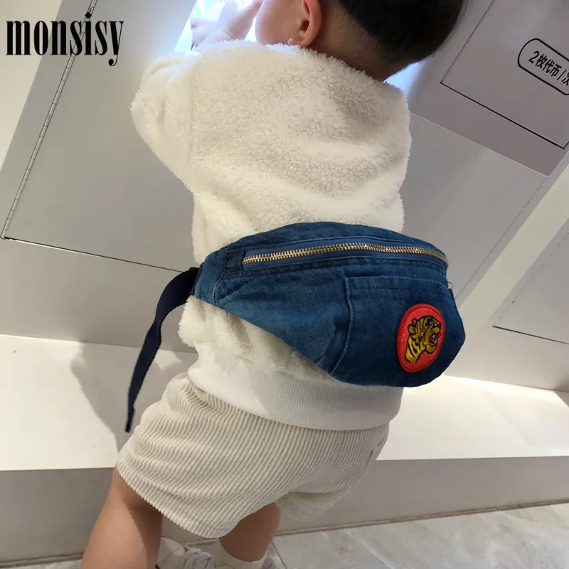 Monsisy новая детская поясная сумка для девочек и мальчиков с тигром Модная