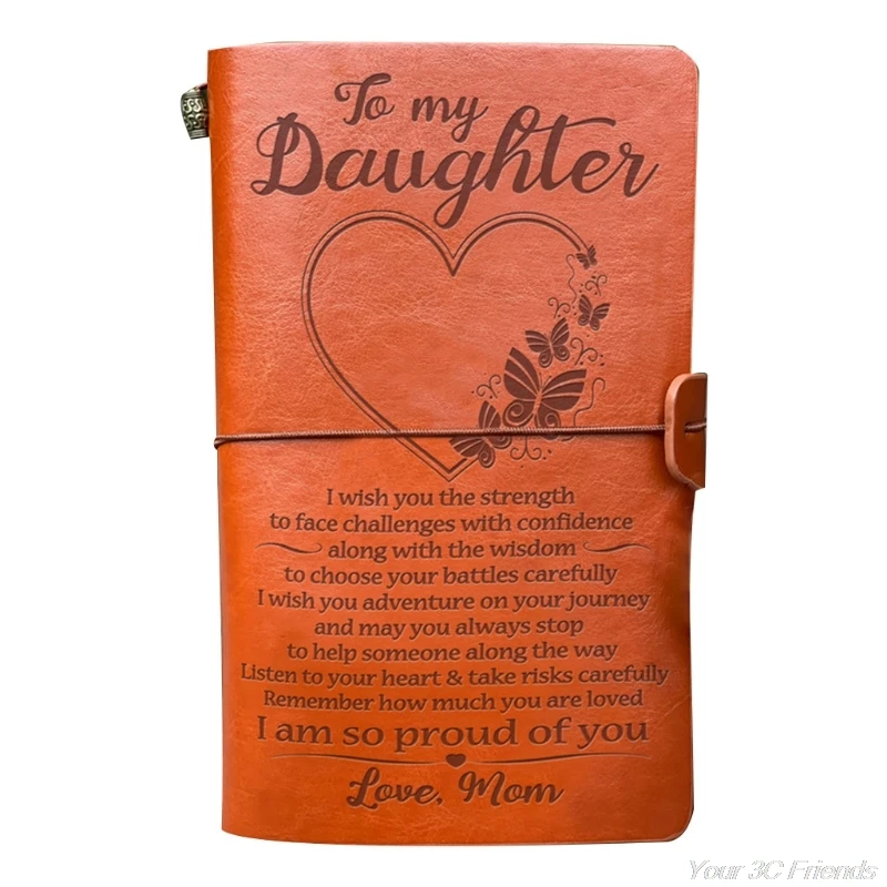 

Vintage Leather Sketch Book Handmade Journal Notebook Diary Hand Account to My Daughter Schedule Notepad M03 21 Dropshipping