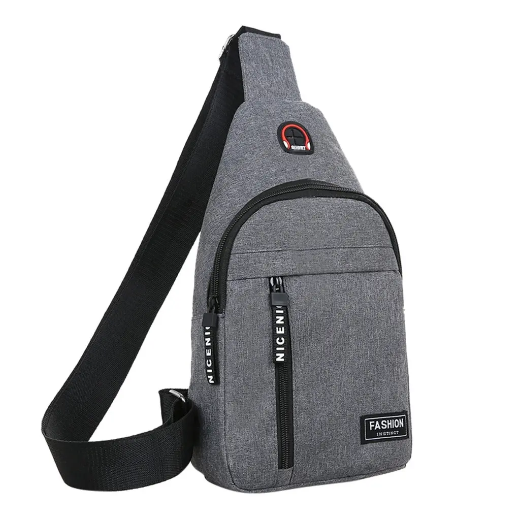 

Men Shoulder Bags Nylon Waist Packs Sling Bag Crossbody Outdoor Sport Shoulder Chest Daily Picnic Canvas Messenger Bag Bolsa