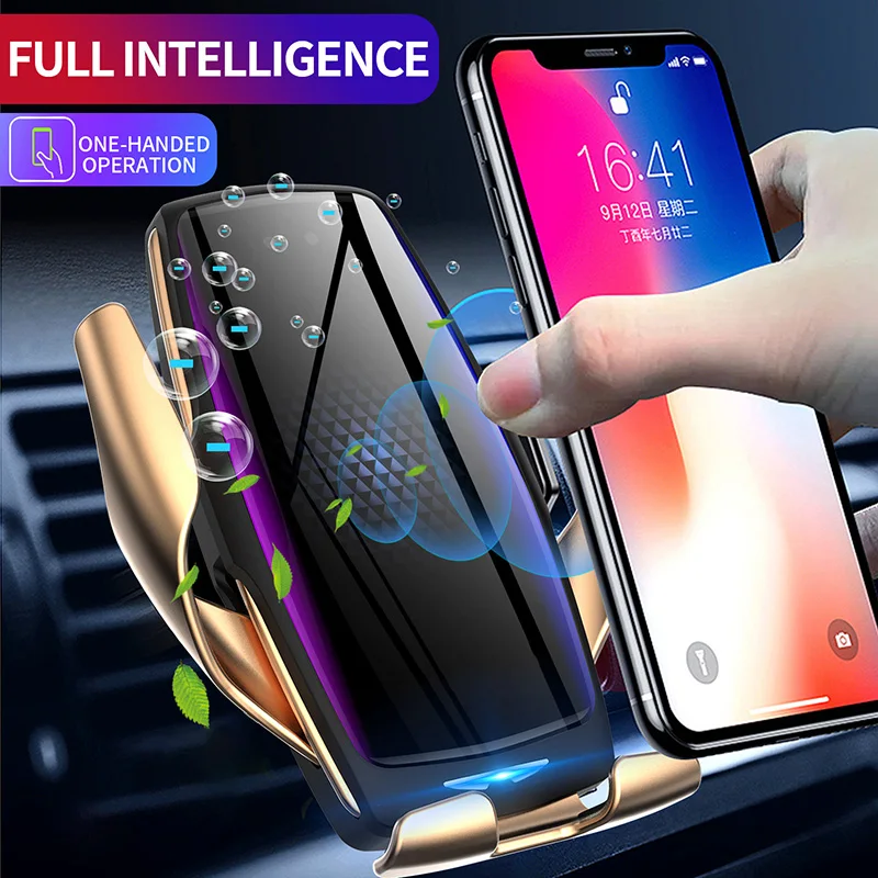 

Phone Holder Car Wireless Charger Fast Charging Smartphone Bracket Support Wireless Charge ND998