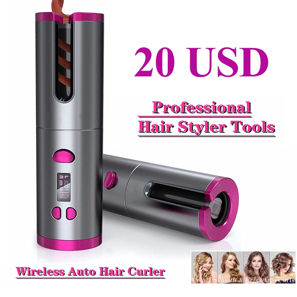 Автоматическая Плойка для волос автоматическая керамическая Беспроводная