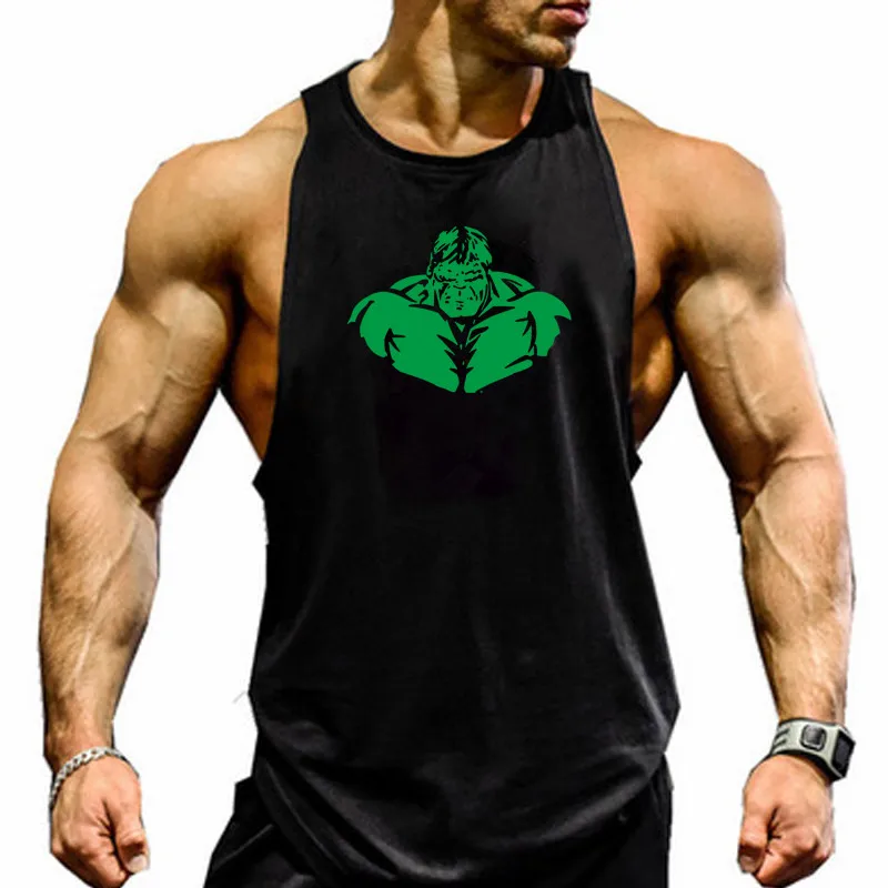 

Extend Cut Off Gym Fitness Bodybuilding Tank Tops Men Fashion Hip Hop Workout Clothing Loose Open Side Sleeveless Shirts Vest