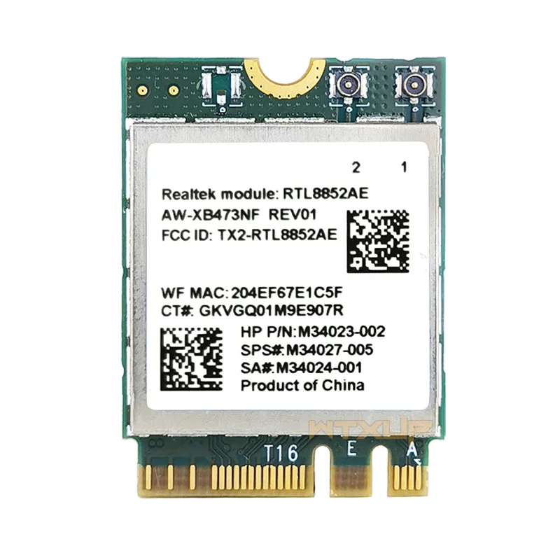 2 4G 5G 802.11AC/AX Беспроводной модуль Wi-Fi RTL8852AE RTL8852 AW-XB473NF 6 MU-MIMO Сетевая карта Bluetooth 5.2 для