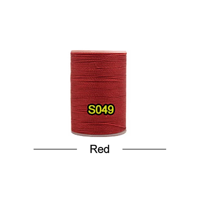 Red Высокое качество 0,8 мм прочная полиэфирная нить DIY ремесло цвет Ручное шитье круглая вощеная нить, для кожаной одежды бумажник диван - Цвет: Red